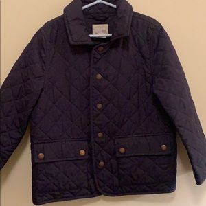 JCrew quilted boys jacket -navy